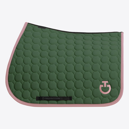 Circle Quilted Anthracite saddle pad - CAVALLERIA TOSCANA