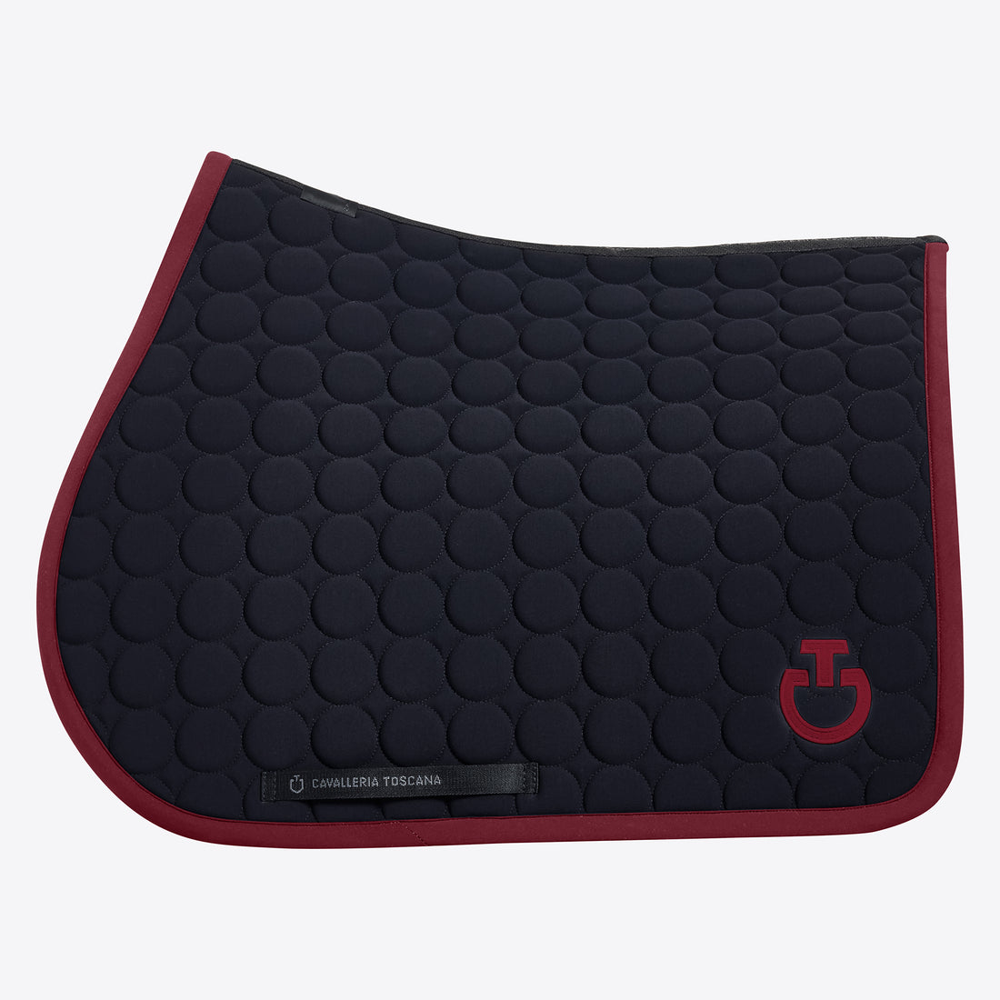 Tapis de selle Circle Noir bordeaux CSO - CAVALLERIA TOSCANA