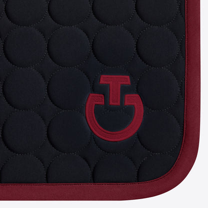 Tapis de selle Circle Noir bordeaux CSO - CAVALLERIA TOSCANA