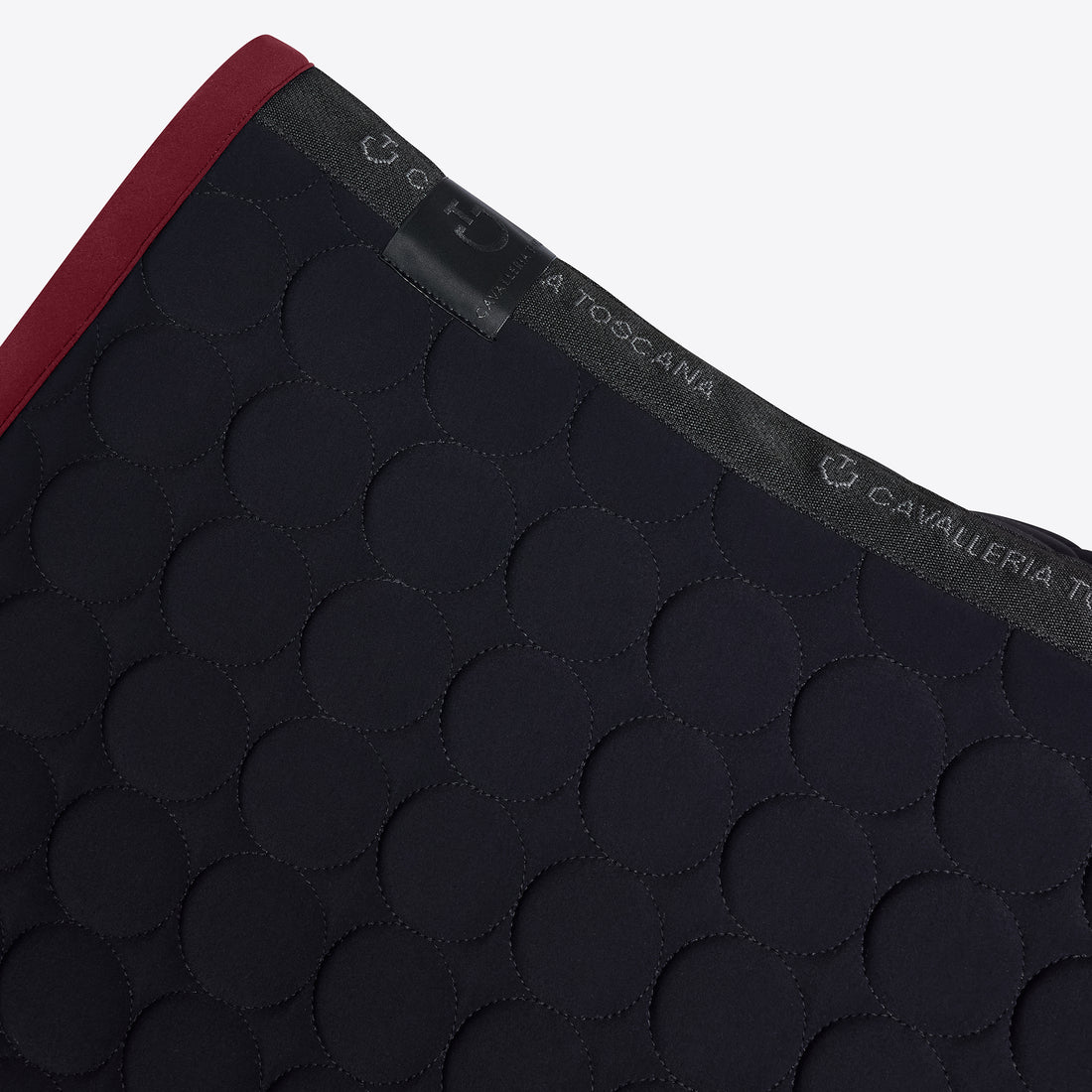 Tapis de selle Circle Noir bordeaux CSO - CAVALLERIA TOSCANA