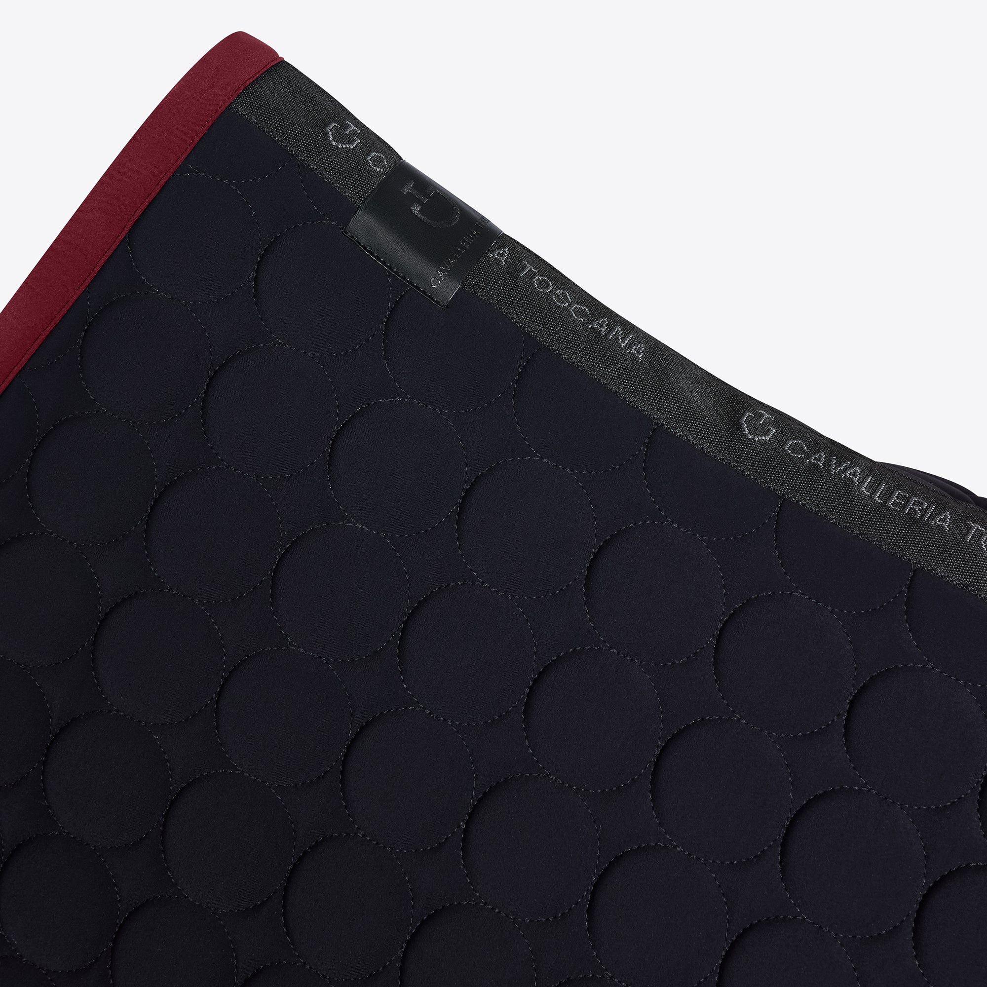 Tapis de selle Circle Noir bordeaux CSO - CAVALLERIA TOSCANA