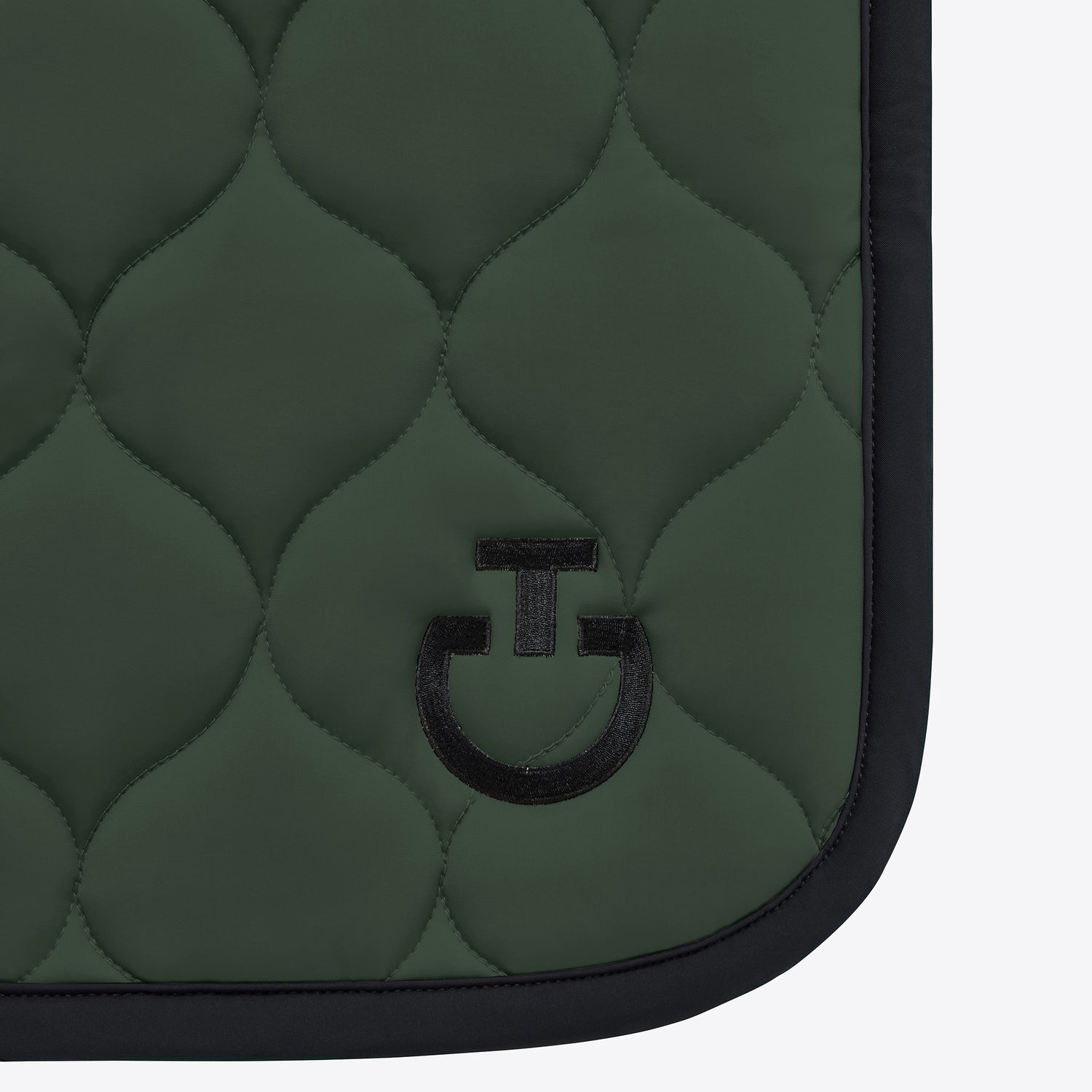 Tapis de selle New Circular Kaki logo Noir CSO - CAVALLERIA TOSCANA