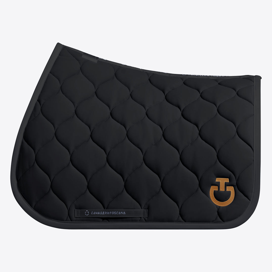Tapis de selle New Circular Noir logo camel CSO - CAVALLERIA TOSCANA