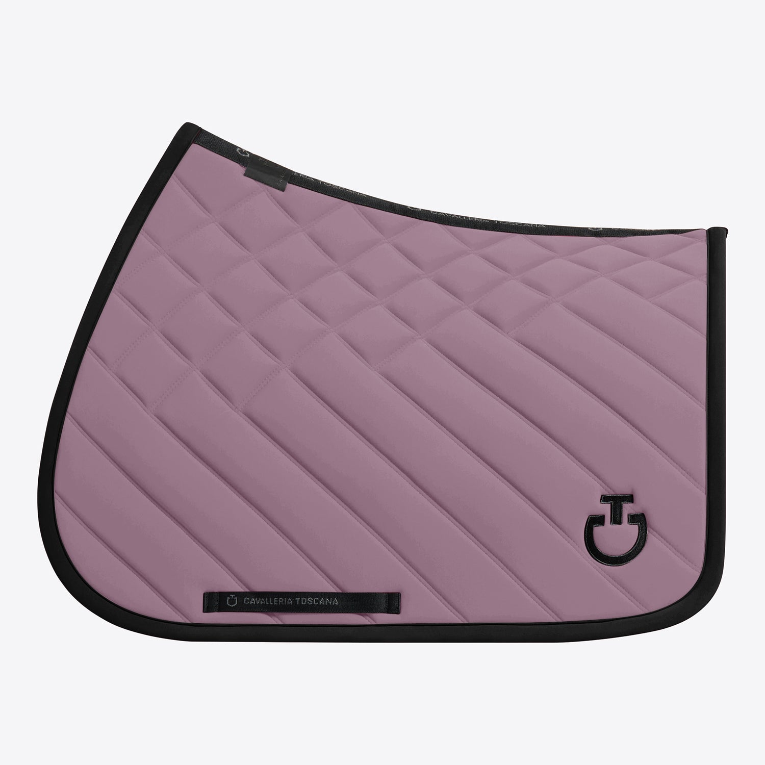 Tapis Diamond &amp; Lines Rose et Noir CSO - CAVALLERIA TOSCANA