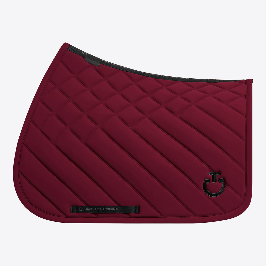 Tapis Diamond &amp; Lines Bordeaux Noir CSO - CAVALLERIA TOSCANA