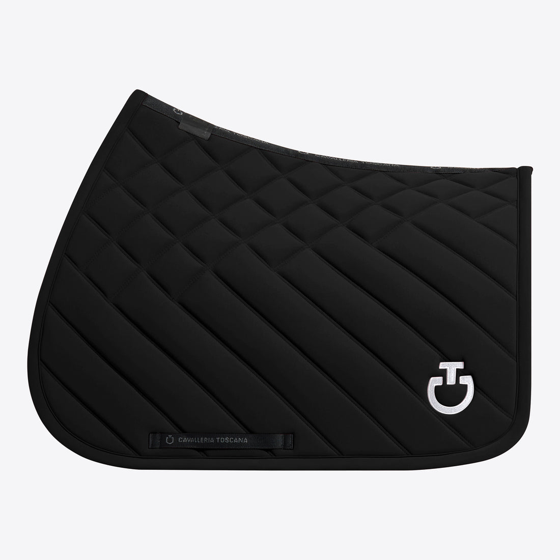 Tapis Diamond &amp; Lines Noir lCSO - CAVALLERIA TOSCANA