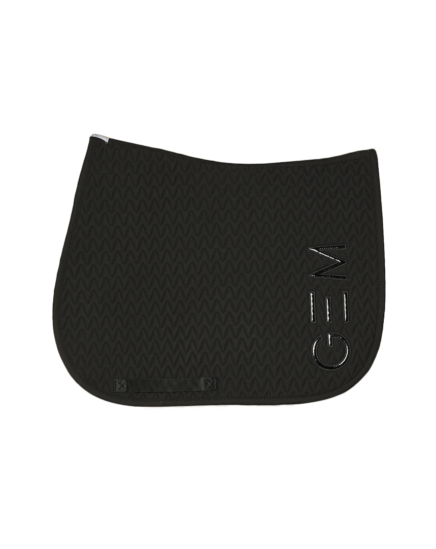 Tapis de selle TEN Noir Logo Noir - GEM