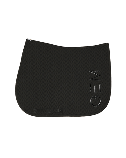 Tapis de selle TEN Noir Logo Noir - GEM