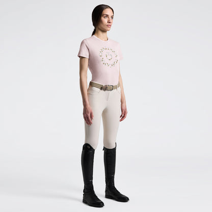 Tee-shirt Floral Embroidery - CAVALLERIA TOSCANA