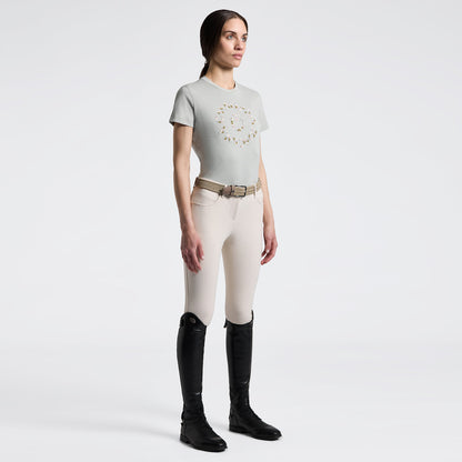 Tee-shirt Floral Embroidery - CAVALLERIA TOSCANA