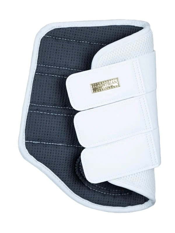 Classic mesh dressage gaiters White Rose Gold - Equestrian Stockholm