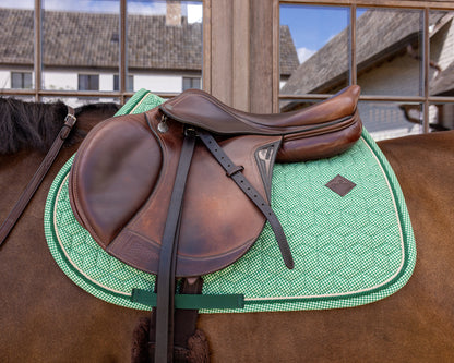 Tapis de Selle Velvet printing Vert MIXTE - Kentucky