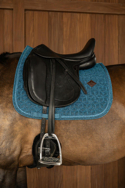 Tapis de selle Sparkling DRESSAGE bleu marine - Kentucky