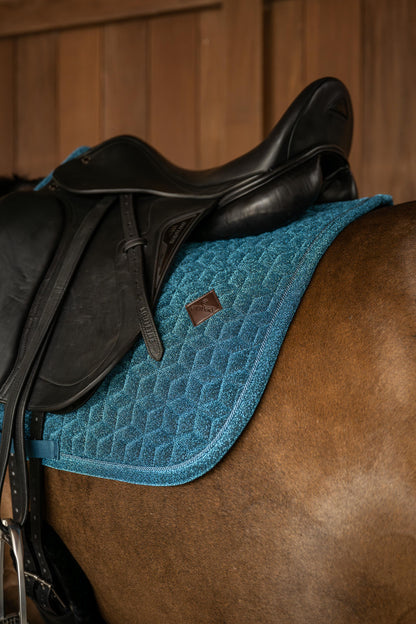 Tapis de selle Sparkling DRESSAGE bleu marine - Kentucky