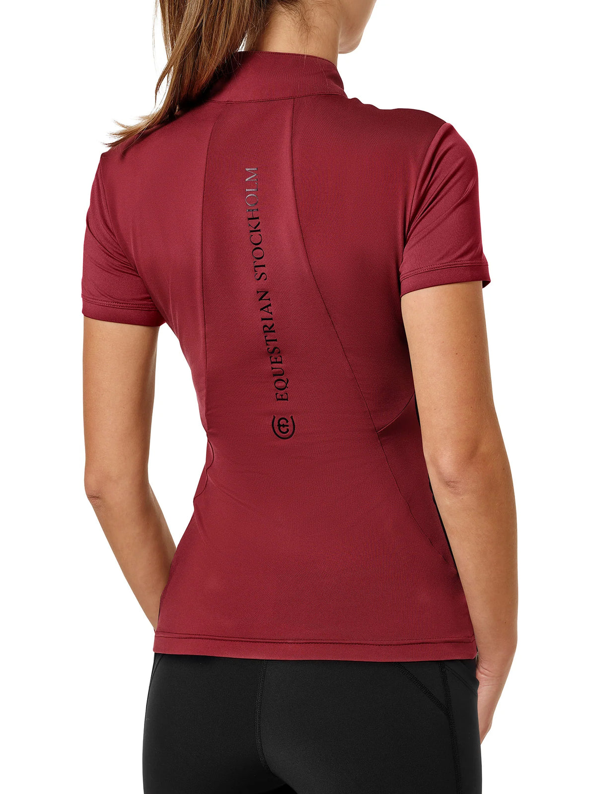 Polo manches courtes Air Breeze Sunshirt Bordeaux - Equestrian Stockholm