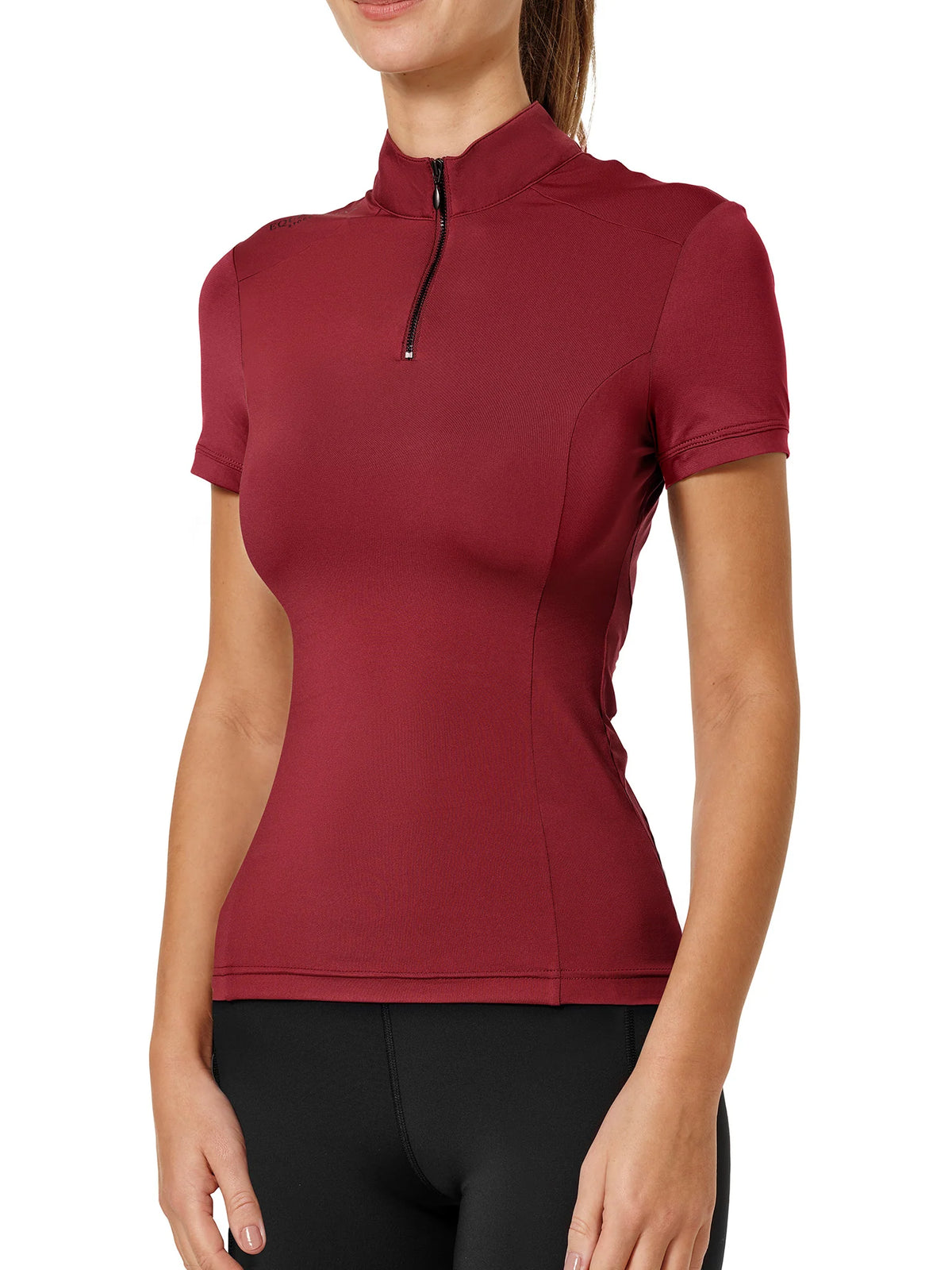 Polo manches courtes Air Breeze Sunshirt Bordeaux - Equestrian Stockholm