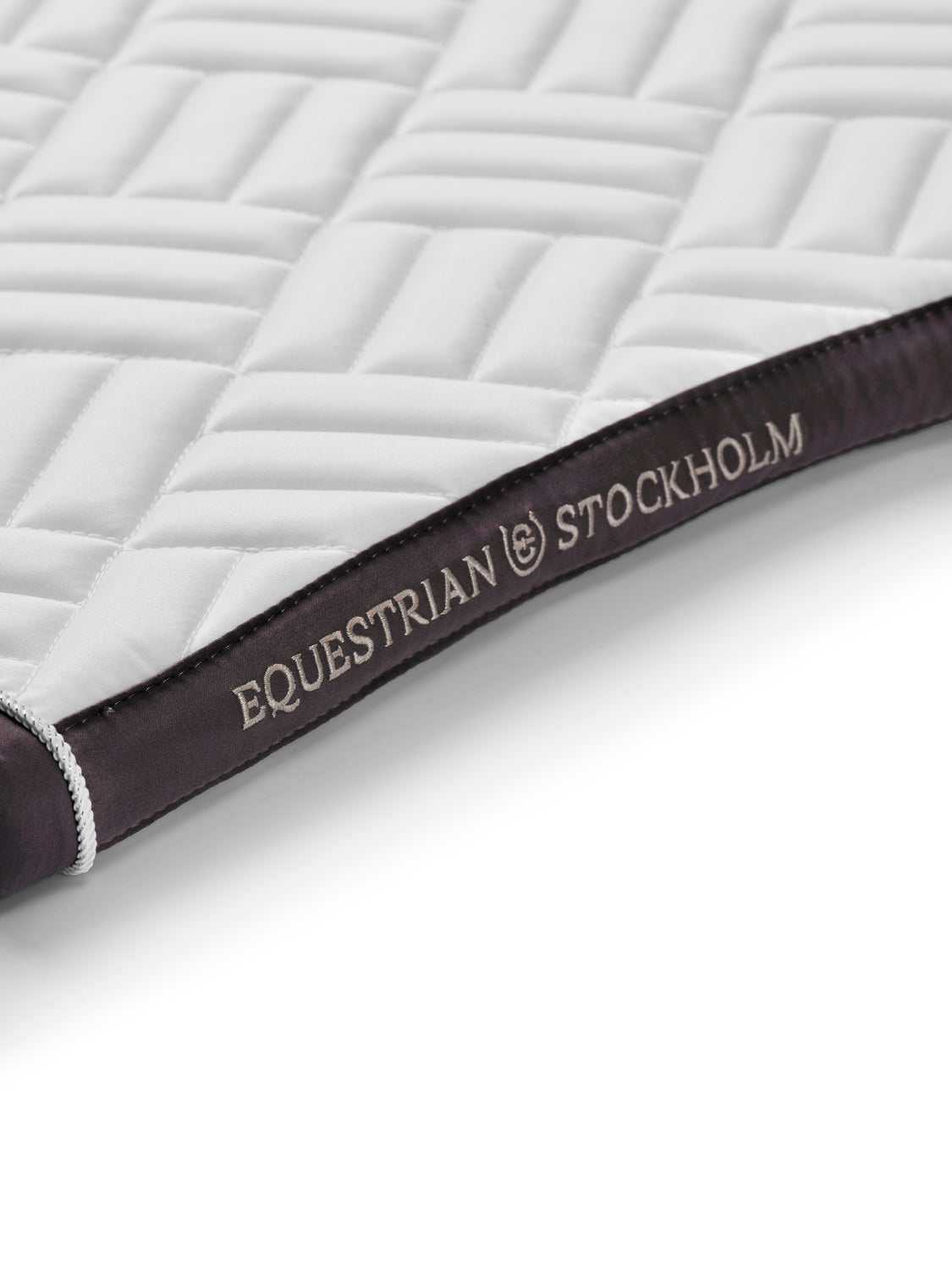 Tapis de selle Modern Blanc Dark Violet MIXTE - Equestrian Stockholm