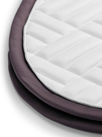 Tapis de selle Modern Blanc Dark Violet MIXTE - Equestrian Stockholm
