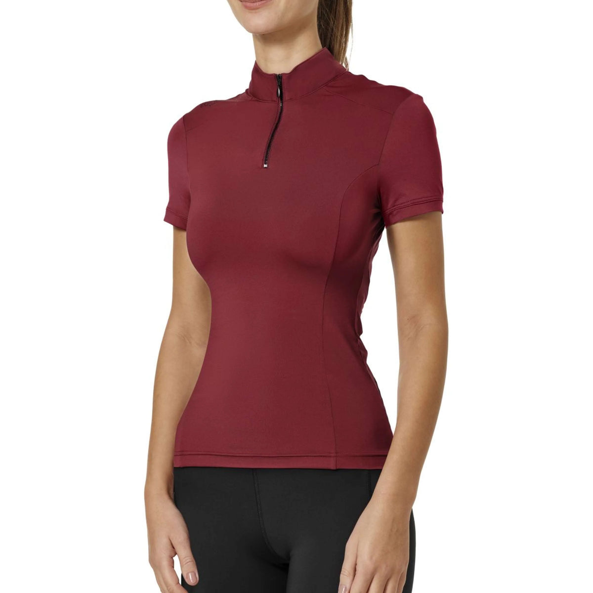 Top UV PROTECTION manches courtes Bordeaux - Equestrian Stockholm