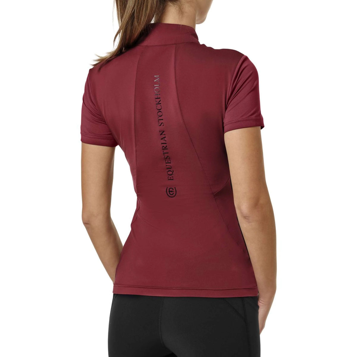 Top UV PROTECTION manches courtes Bordeaux - Equestrian Stockholm