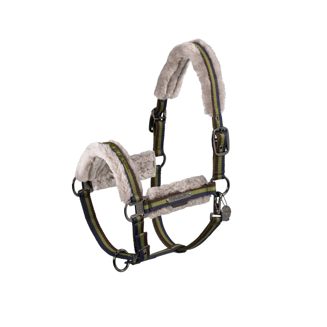 Licol Double Pin Girth Faux Fur PLATINUM 2024 - Eskadron