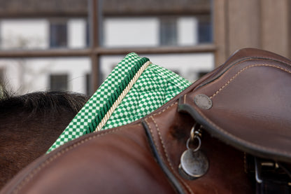 Tapis de Selle Velvet printing Vert MIXTE - Kentucky