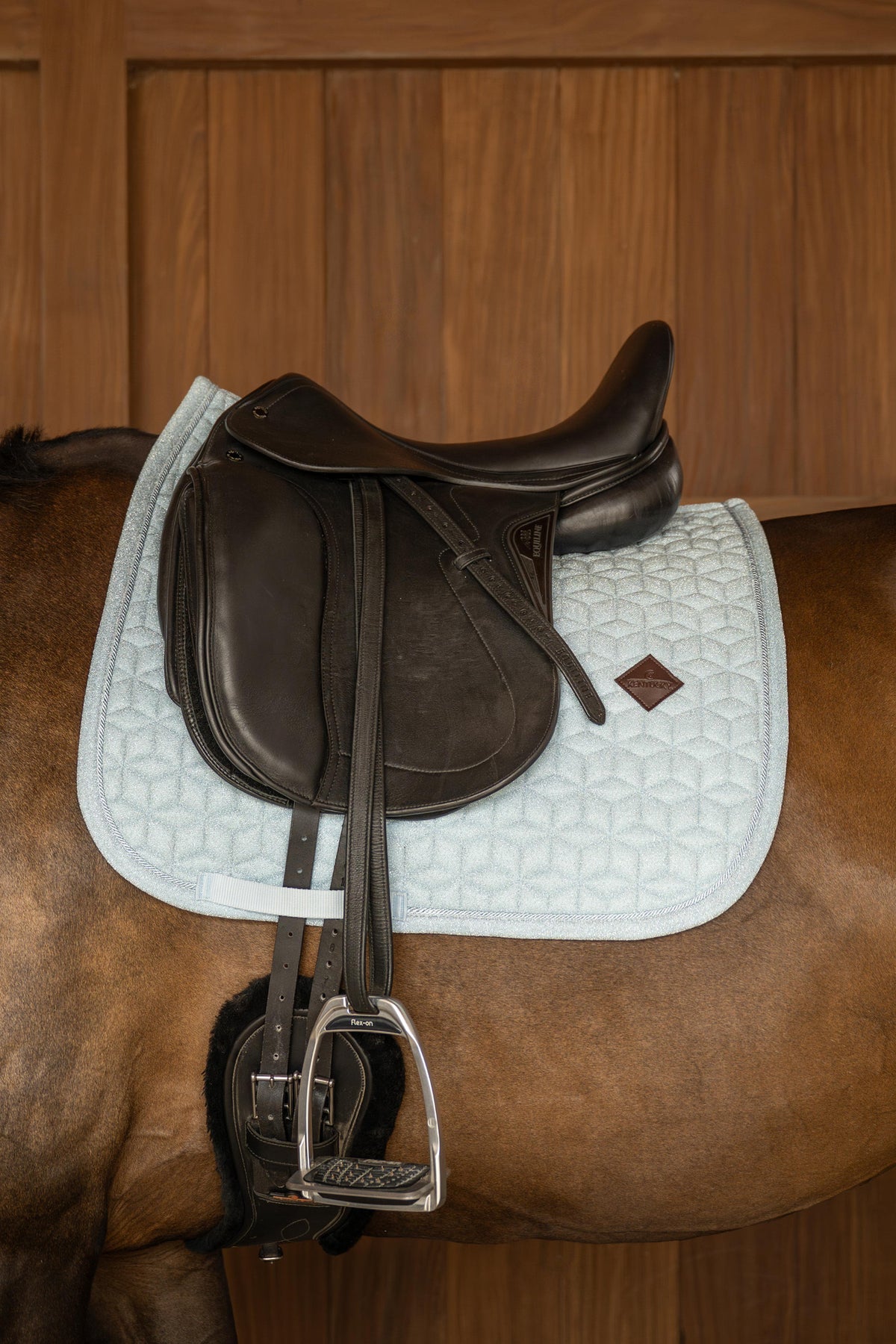 Tapis de selle Sparkling DRESSAGE bleu clair - Kentucky