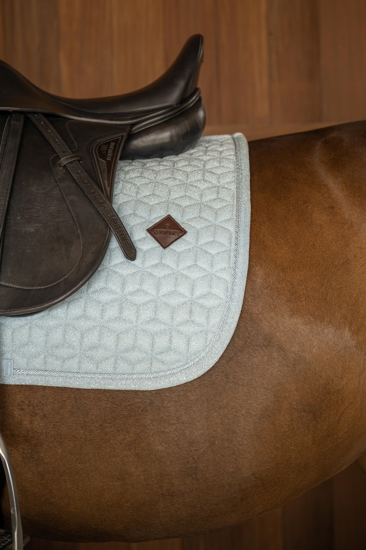 Tapis de selle Sparkling DRESSAGE bleu clair - Kentucky