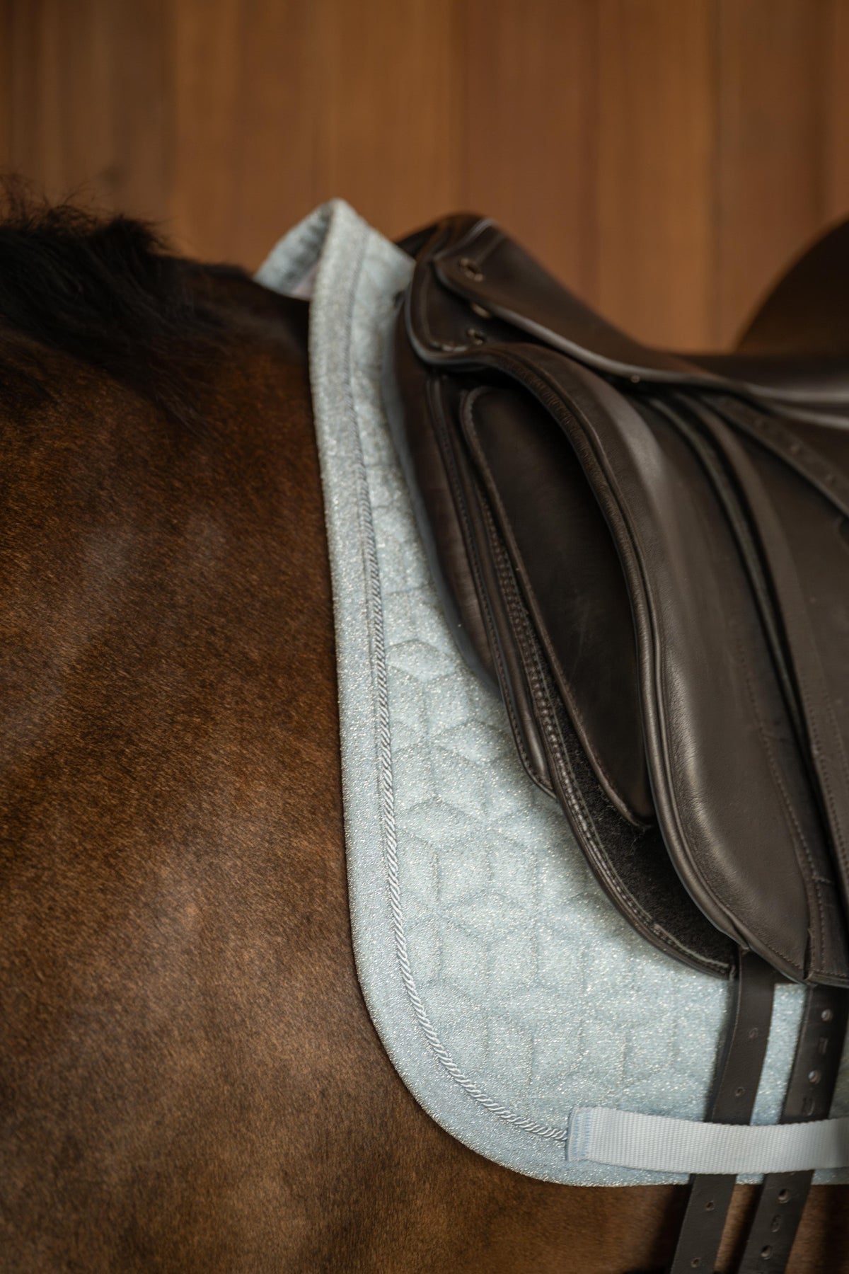 Tapis de selle Sparkling DRESSAGE bleu clair - Kentucky