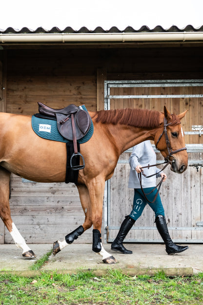 Tapis de selle TOUC TOUC Obstacle VERT  - GEM