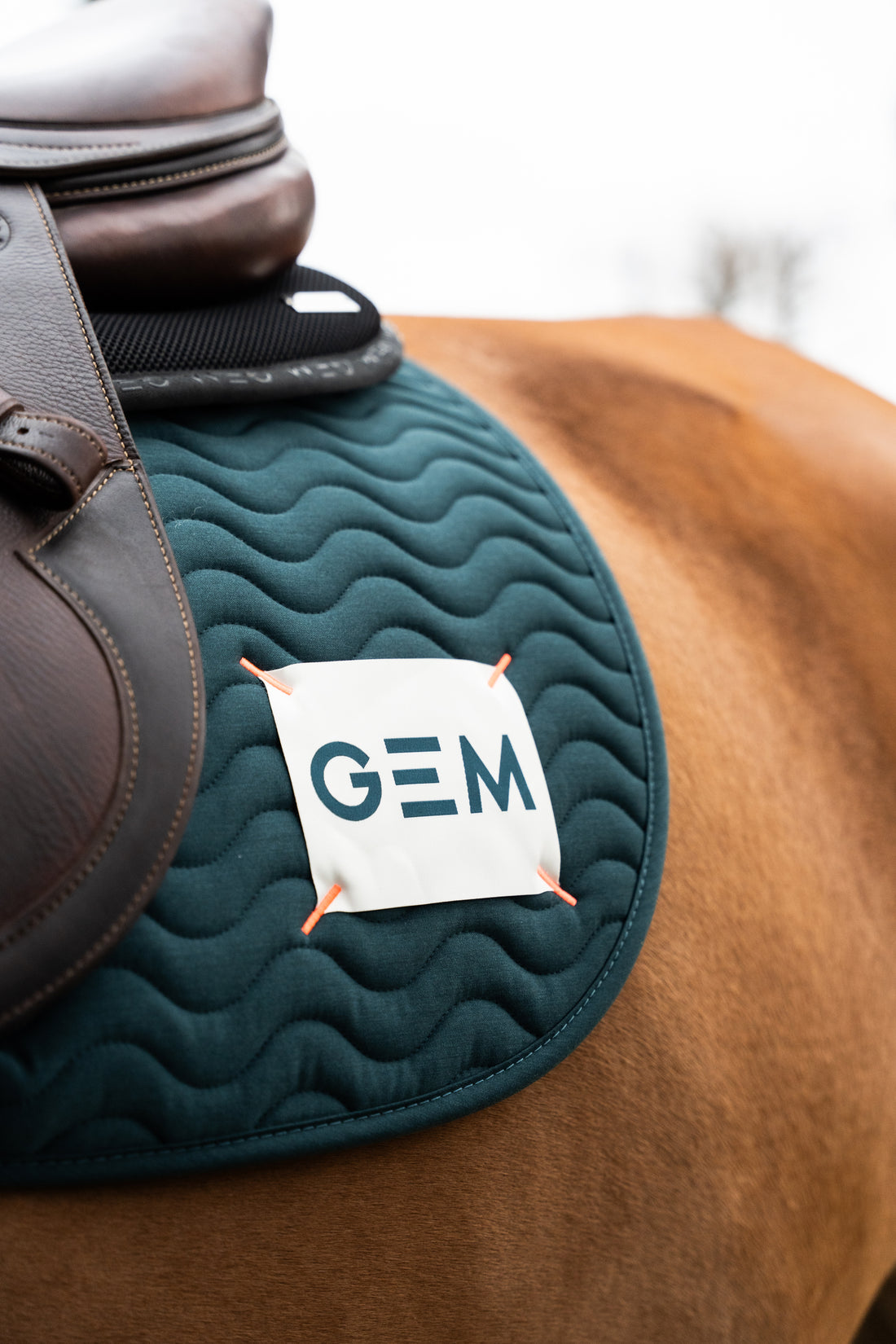 Tapis de selle TOUC TOUC Obstacle VERT  - GEM