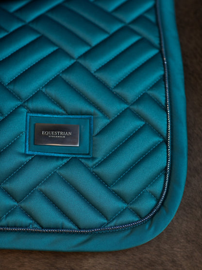 Tapis de selle Modern Teal Blue MIXTE - Equestrian Stockholm