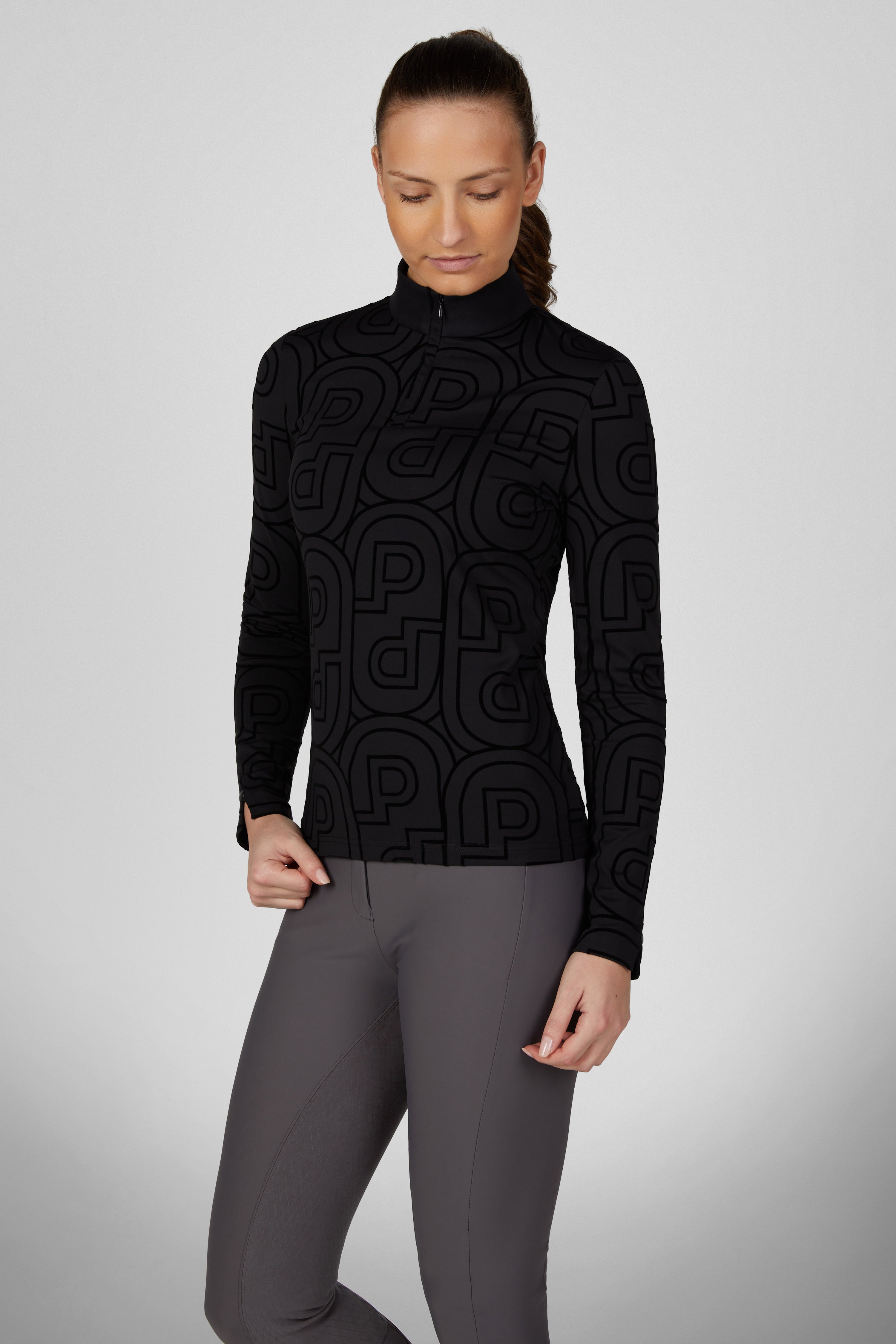 Polo manches longues Zip Print Shirt - Pikeur