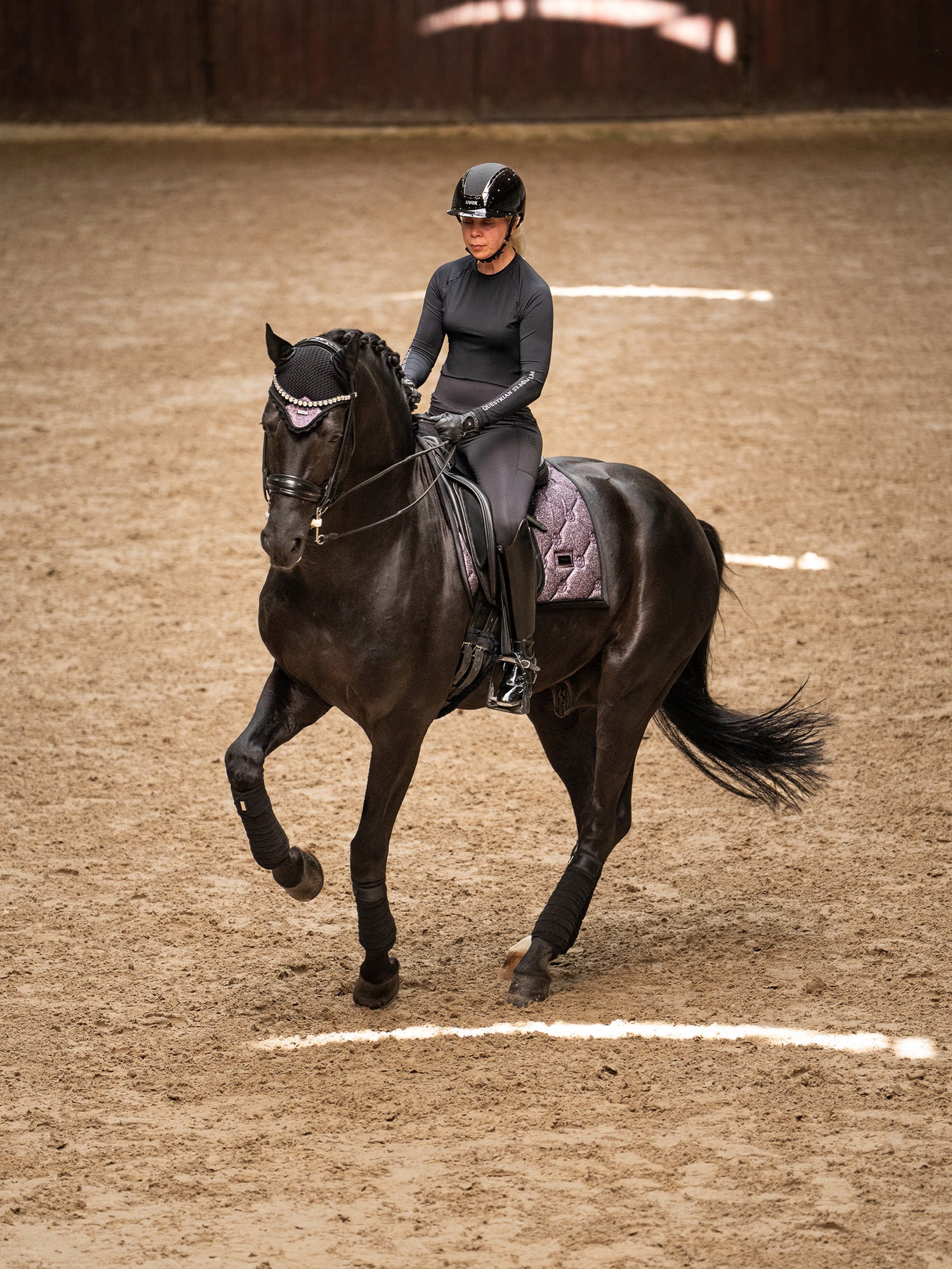 Bonnet anti-mouches Purple Glimmer - Equestrian Stockholm