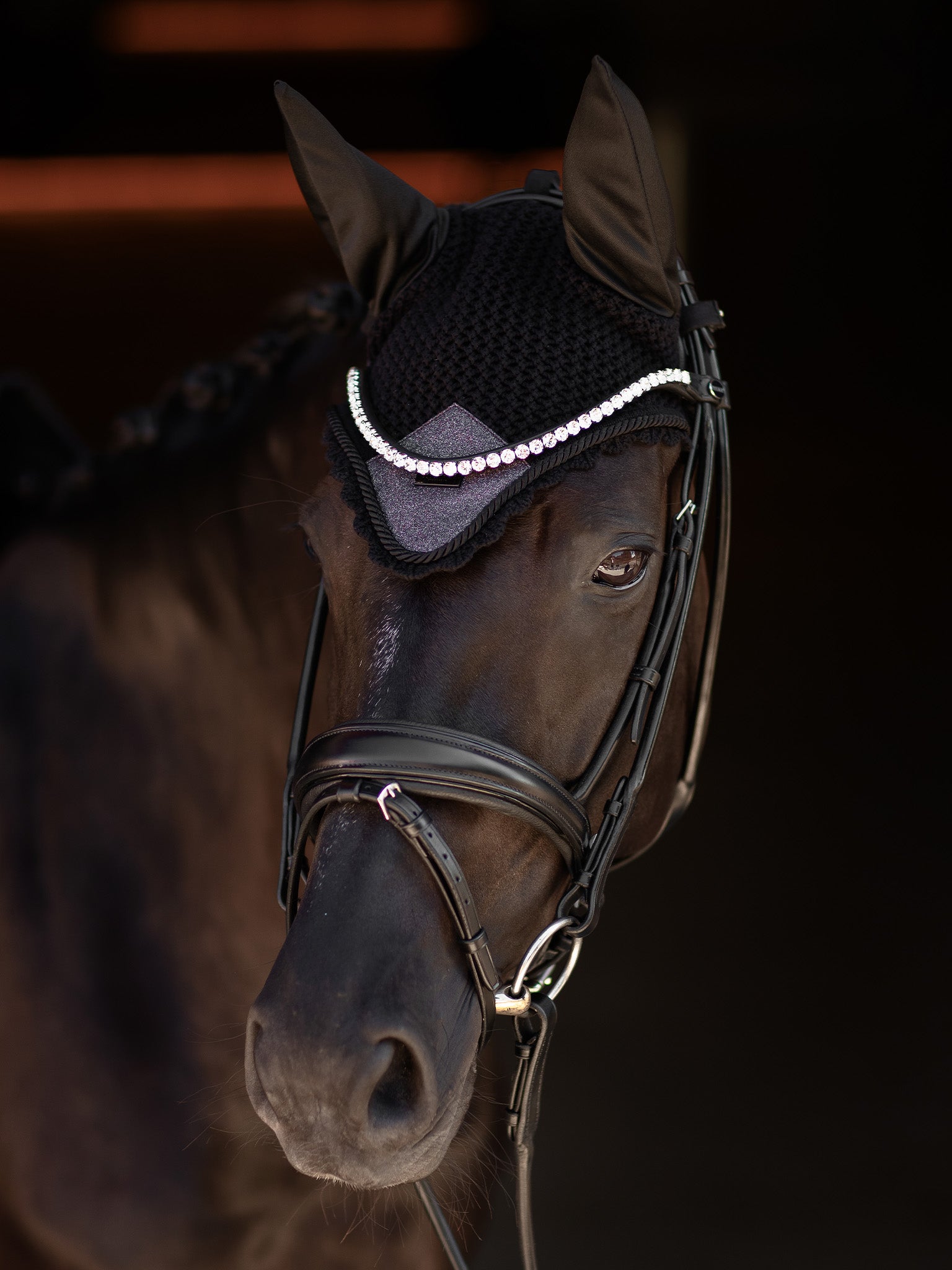 Bonnet anti-mouches Purple Glimmer - Equestrian Stockholm