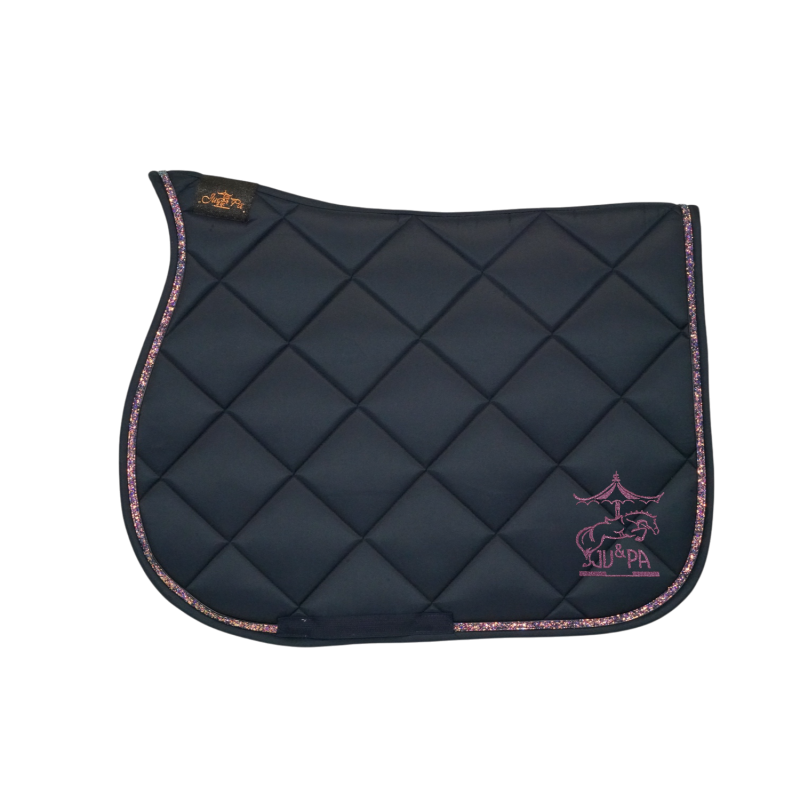 Tapis de selle Marine galon multicolore BRODERIE - JU&amp;PA