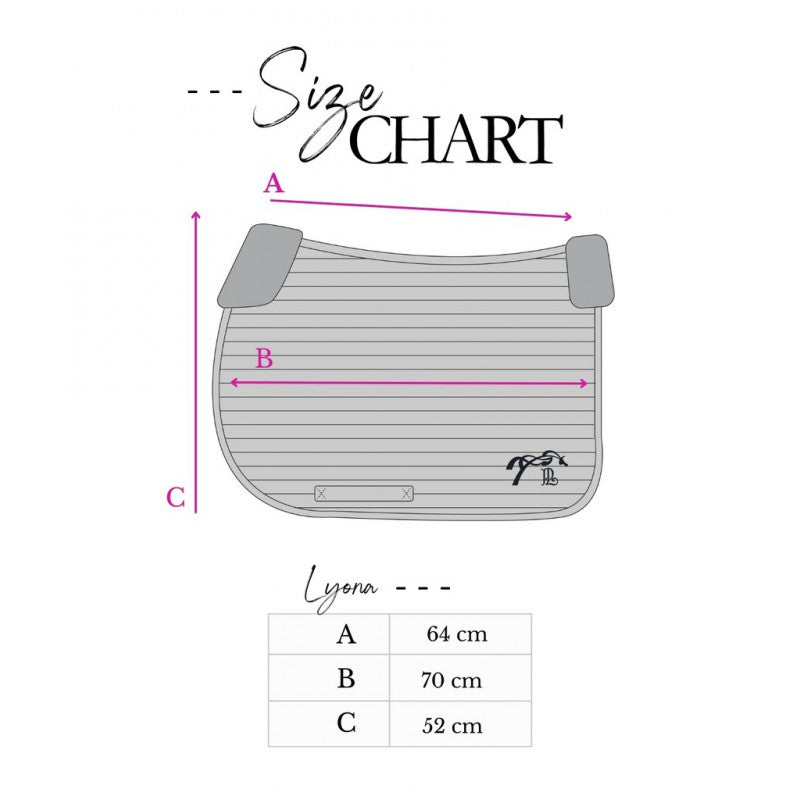 Tapis de selle Lyona Noir - PENELOPE COLLECTION