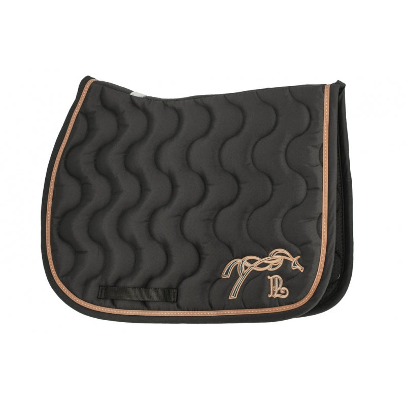 Tapis de selle Classique Noir Noir caramel - PENELOPE COLLECTION