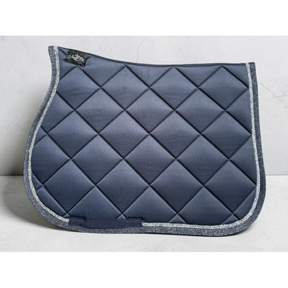 Tapis de selle bord lurex Marine - JU&amp;PA