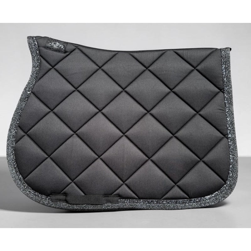 Tapis de selle bord lurex Noir - JU&amp;PA
