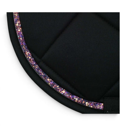 Tapis de selle Noir galon multicolore - JU&amp;PA