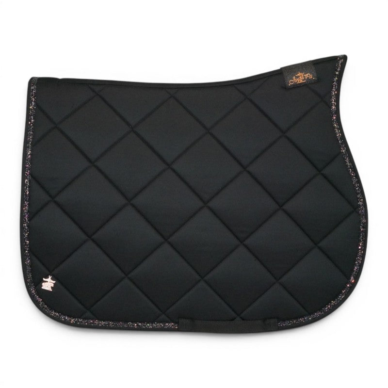 Tapis de selle Noir galon noir - JU&amp;PA