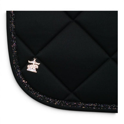 Tapis de selle Noir galon noir - JU&amp;PA