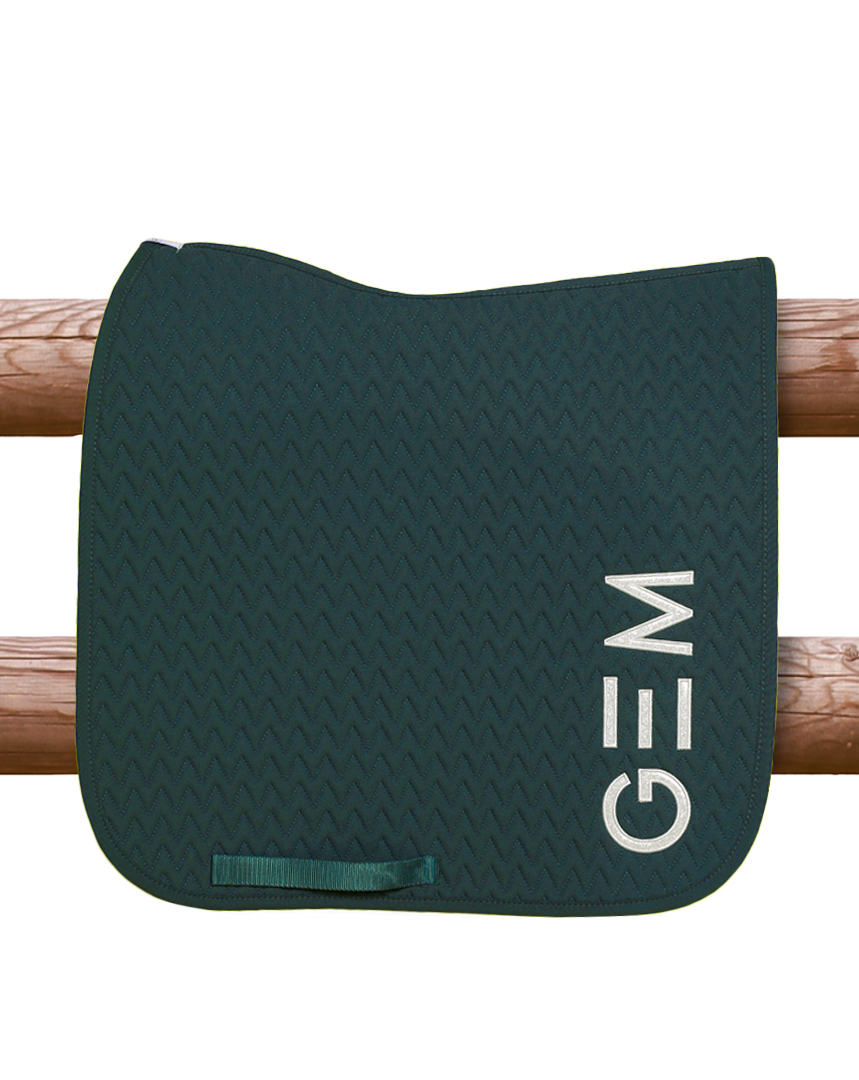 Tapis de selle Ten DRESSAGE Vert - GEM
